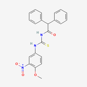 N-[(4-methoxy-3-nitrophenyl)carbamothioyl]-2,2-diphenylacetamide