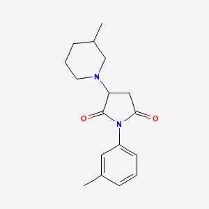 1-(3-Methylphenyl)-3-(3-methylpiperidin-1-yl)pyrrolidine-2,5-dione