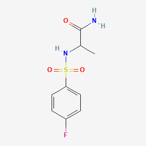 N~2~-[(4-fluorophenyl)sulfonyl]alaninamide