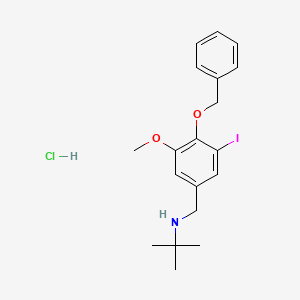 N-[4-(benzyloxy)-3-iodo-5-methoxybenzyl]-2-methyl-2-propanamine hydrochloride