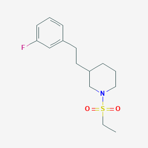 1-(ethylsulfonyl)-3-[2-(3-fluorophenyl)ethyl]piperidine