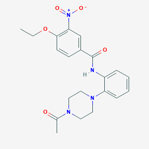 N-[2-(4-acetylpiperazin-1-yl)phenyl]-4-ethoxy-3-nitrobenzamide