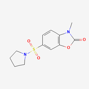 3-methyl-6-(1-pyrrolidinylsulfonyl)-1,3-benzoxazol-2(3H)-one