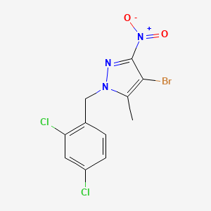 4-bromo-1-(2,4-dichlorobenzyl)-5-methyl-3-nitro-1H-pyrazole