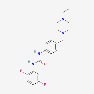 1-(2,5-Difluorophenyl)-3-[4-[(4-ethylpiperazin-1-yl)methyl]phenyl]urea