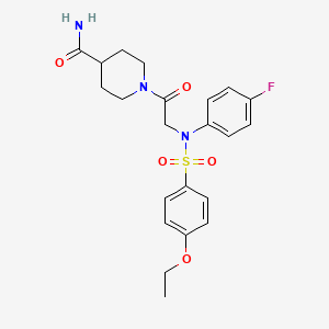 1-[N-[(4-ethoxyphenyl)sulfonyl]-N-(4-fluorophenyl)glycyl]-4-piperidinecarboxamide