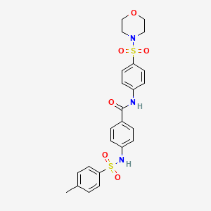 4-{[(4-methylphenyl)sulfonyl]amino}-N-[4-(4-morpholinylsulfonyl)phenyl]benzamide