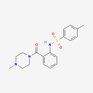 4-methyl-N-{2-[(4-methyl-1-piperazinyl)carbonyl]phenyl}benzenesulfonamide