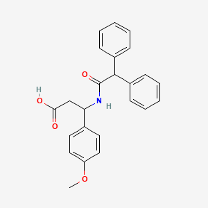 molecular formula C24H23NO4 B4222343 3-[(diphenylacetyl)amino]-3-(4-methoxyphenyl)propanoic acid 