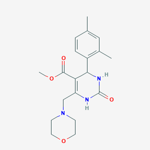 molecular formula C19H25N3O4 B4222371 METHYL 4-(2,4-DIMETHYLPHENYL)-6-[(MORPHOLIN-4-YL)METHYL]-2-OXO-1,2,3,4-TETRAHYDROPYRIMIDINE-5-CARBOXYLATE 