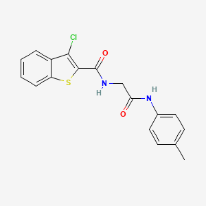 3-chloro-N-{2-[(4-methylphenyl)amino]-2-oxoethyl}-1-benzothiophene-2-carboxamide