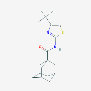 molecular formula C18H26N2OS B422238 N-(4-tert-butyl-1,3-thiazol-2-yl)adamantane-1-carboxamide CAS No. 298193-62-1