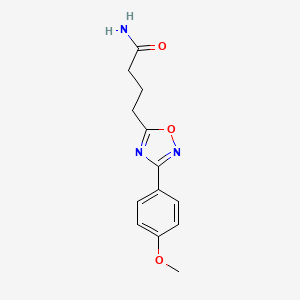 4-[3-(4-methoxyphenyl)-1,2,4-oxadiazol-5-yl]butanamide