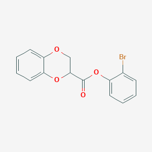 2-bromophenyl 2,3-dihydro-1,4-benzodioxine-2-carboxylate