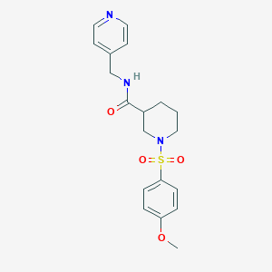 1-[(4-methoxyphenyl)sulfonyl]-N-(4-pyridinylmethyl)-3-piperidinecarboxamide