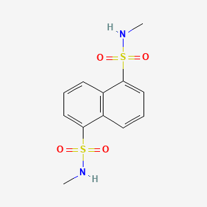 molecular formula C12H14N2O4S2 B4222585 N,N'-dimethyl-1,5-naphthalenedisulfonamide 