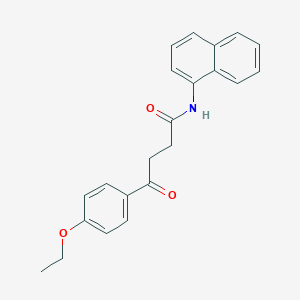 molecular formula C22H21NO3 B422260 4-(4-ethoxyphenyl)-N-(1-naphthyl)-4-oxobutanamide 