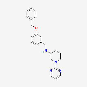 molecular formula C23H26N4O B4222601 N-[3-(benzyloxy)benzyl]-1-(2-pyrimidinyl)-3-piperidinamine 