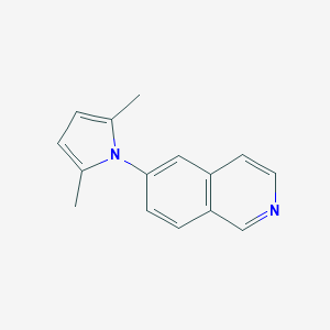 molecular formula C15H14N2 B422261 6-(2,5-dimethyl-1H-pyrrol-1-yl)isoquinoline 