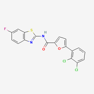 5-(2,3-dichlorophenyl)-N-(6-fluoro-1,3-benzothiazol-2-yl)-2-furamide