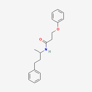 N-(1-methyl-3-phenylpropyl)-3-phenoxypropanamide