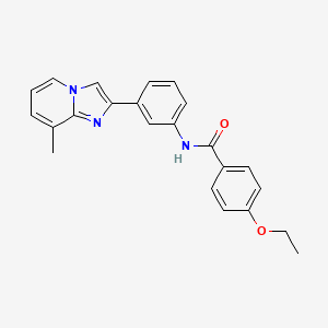 molecular formula C23H21N3O2 B4222730 4-ethoxy-N-[3-(8-methylimidazo[1,2-a]pyridin-2-yl)phenyl]benzamide 