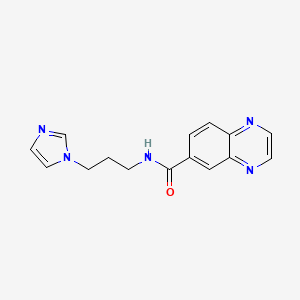 N-[3-(1H-imidazol-1-yl)propyl]quinoxaline-6-carboxamide