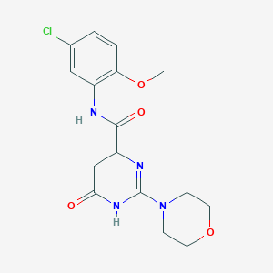 N-(5-chloro-2-methoxyphenyl)-2-(morpholin-4-yl)-6-oxo-3,4,5,6-tetrahydropyrimidine-4-carboxamide