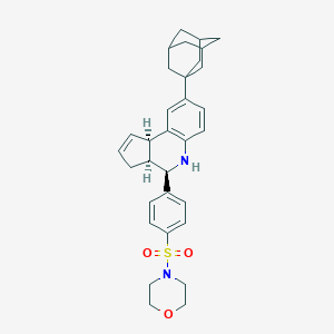 molecular formula C32H38N2O3S B422281 8-(1-adamantyl)-4-[4-(4-morpholinylsulfonyl)phenyl]-3a,4,5,9b-tetrahydro-3H-cyclopenta[c]quinoline 