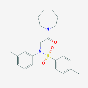 molecular formula C23H30N2O3S B422284 N-[2-(azepan-1-yl)-2-oxoethyl]-N-(3,5-dimethylphenyl)-4-methylbenzenesulfonamide 