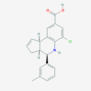 molecular formula C20H18ClNO2 B422286 6-chloro-4-(3-methylphenyl)-3a,4,5,9b-tetrahydro-3H-cyclopenta[c]quinoline-8-carboxylic acid 