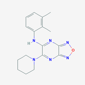 molecular formula C17H20N6O B422287 N-(2,3-dimethylphenyl)-6-(1-piperidinyl)[1,2,5]oxadiazolo[3,4-b]pyrazin-5-amine 