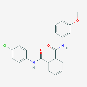 N-(4-chlorophenyl)-N'-(3-methoxyphenyl)-4-cyclohexene-1,2-dicarboxamide