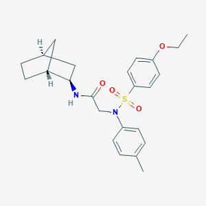 molecular formula C24H30N2O4S B422288 N-bicyclo[2.2.1]hept-2-yl-2-{[(4-ethoxyphenyl)sulfonyl]-4-methylanilino}acetamide 