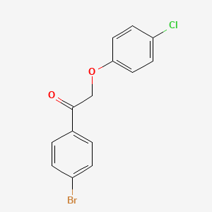 molecular formula C14H10BrClO2 B4222884 1-(4-bromophenyl)-2-(4-chlorophenoxy)ethanone 