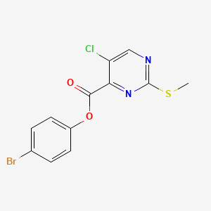 4-Bromophenyl 5-chloro-2-(methylsulfanyl)pyrimidine-4-carboxylate