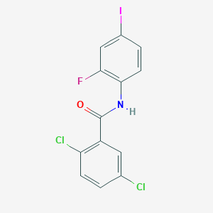 2,5-dichloro-N-(2-fluoro-4-iodophenyl)benzamide