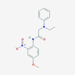 molecular formula C17H19N3O4 B4222970 N~2~-ethyl-N~1~-(4-methoxy-2-nitrophenyl)-N~2~-phenylglycinamide 