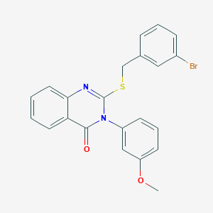 2-[(3-bromobenzyl)thio]-3-(3-methoxyphenyl)-4(3H)-quinazolinone