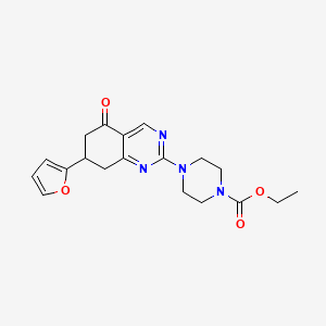 Ethyl 4-[7-(furan-2-yl)-5-oxo-5,6,7,8-tetrahydroquinazolin-2-yl]piperazine-1-carboxylate