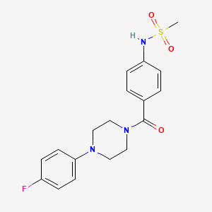 N-(4-{[4-(4-fluorophenyl)-1-piperazinyl]carbonyl}phenyl)methanesulfonamide