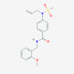 4-[allyl(methylsulfonyl)amino]-N-(2-methoxybenzyl)benzamide