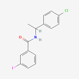 molecular formula C15H13ClINO B4223083 N-[1-(4-chlorophenyl)ethyl]-3-iodobenzamide 