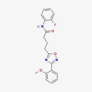 N-(2-fluorophenyl)-4-[3-(2-methoxyphenyl)-1,2,4-oxadiazol-5-yl]butanamide