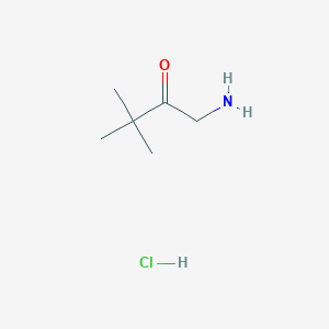 B042231 1-Amino-3,3-dimethylbutan-2-one hydrochloride CAS No. 33119-72-1
