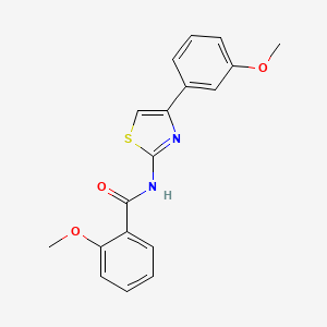 2-methoxy-N-[4-(3-methoxyphenyl)-1,3-thiazol-2-yl]benzamide