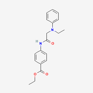 molecular formula C19H22N2O3 B4223131 ethyl 4-[(N-ethyl-N-phenylglycyl)amino]benzoate 