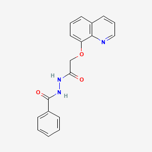 N'-[2-(8-quinolinyloxy)acetyl]benzohydrazide