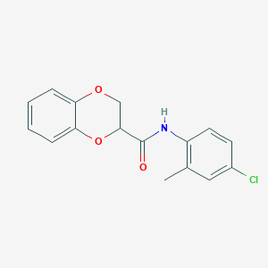 molecular formula C16H14ClNO3 B422316 N-(4-chloro-2-methylphenyl)-2,3-dihydro-1,4-benzodioxine-2-carboxamide CAS No. 425680-63-3