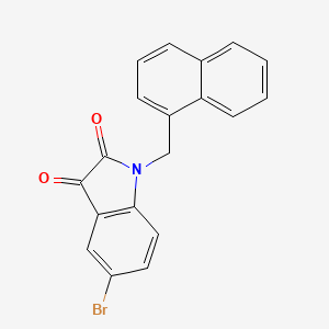 5-Bromo-1-(naphthalen-1-ylmethyl)indole-2,3-dione